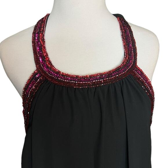 *NWOT Jewel Badgley Mischka Trapeze Dress with Beaded Trim – Sz 10 - Picture 4 of 11